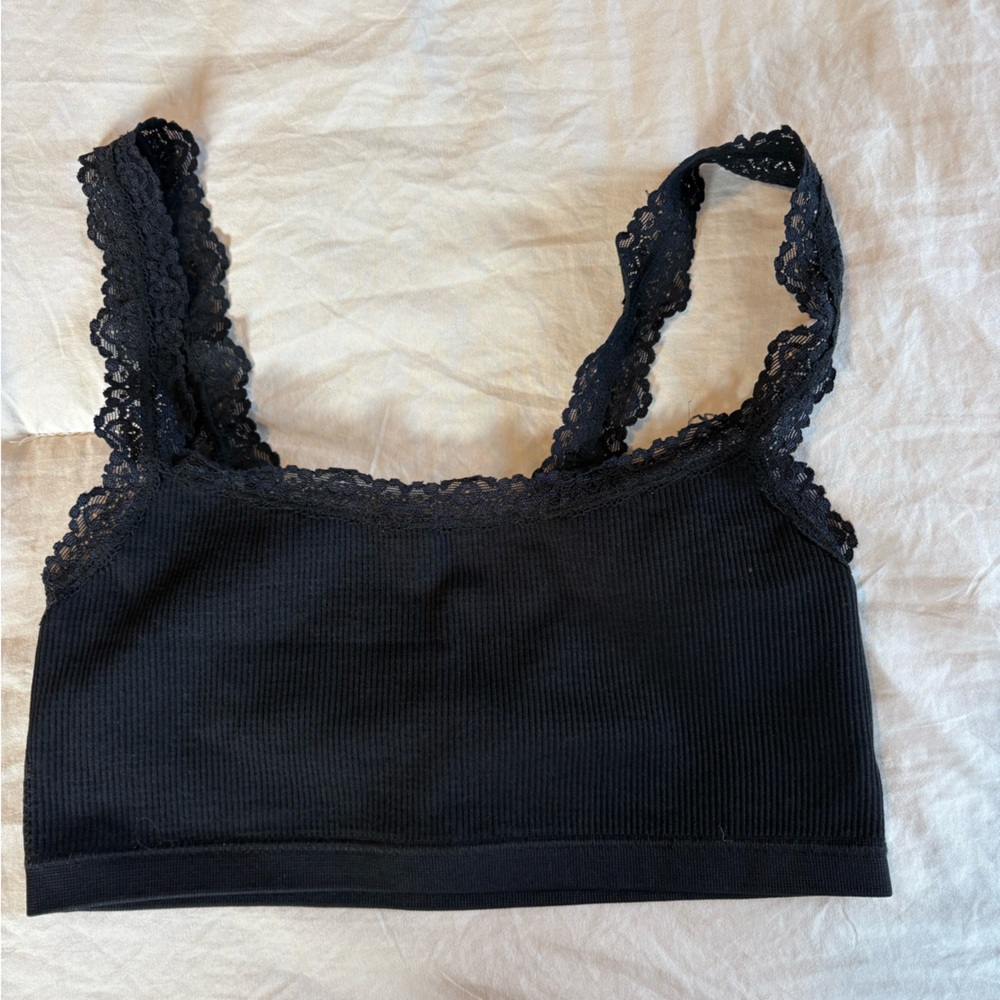Black Lace Tank Top